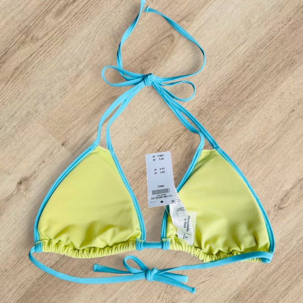 🫎 A&F Contrast Triangle Bikini Set Small NWT👙 - Picture 4 of 13